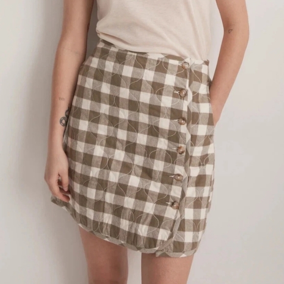 Madewell Dresses & Skirts - Madewell Quilted Flannel Mini Skirt